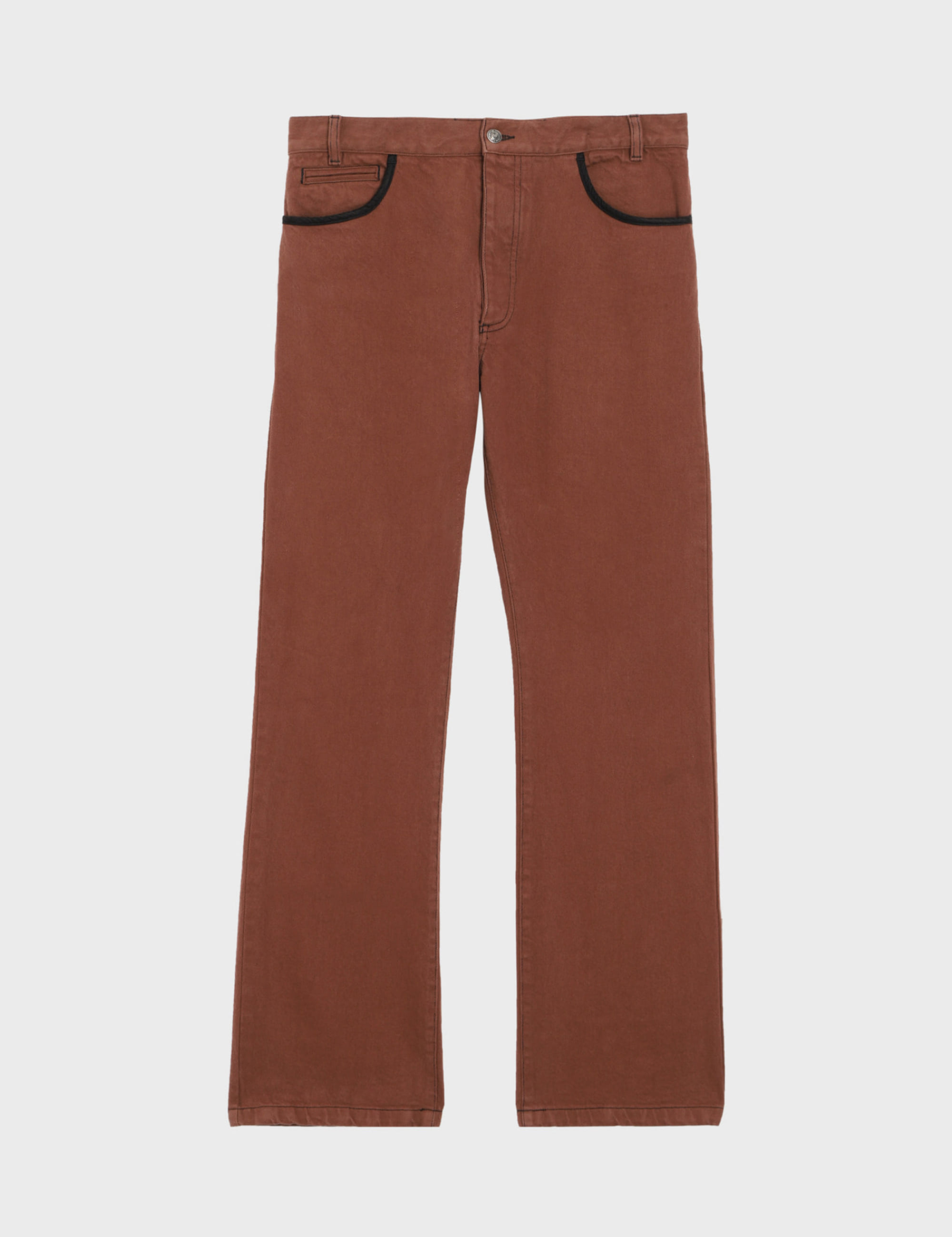 BOOT CUT JEANS_BROWN