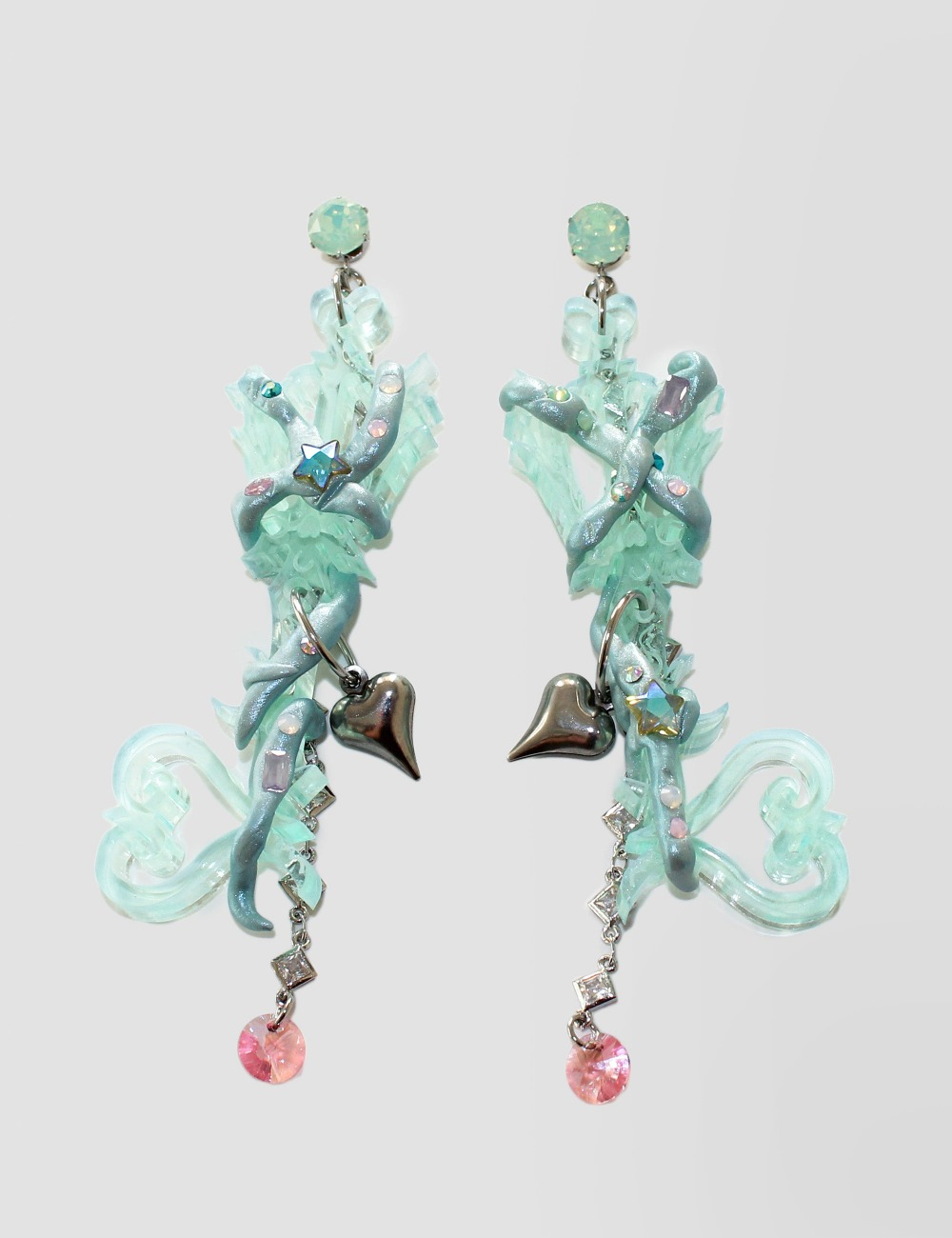 KEYBLADES WITH CHAIN_TURQUOISE