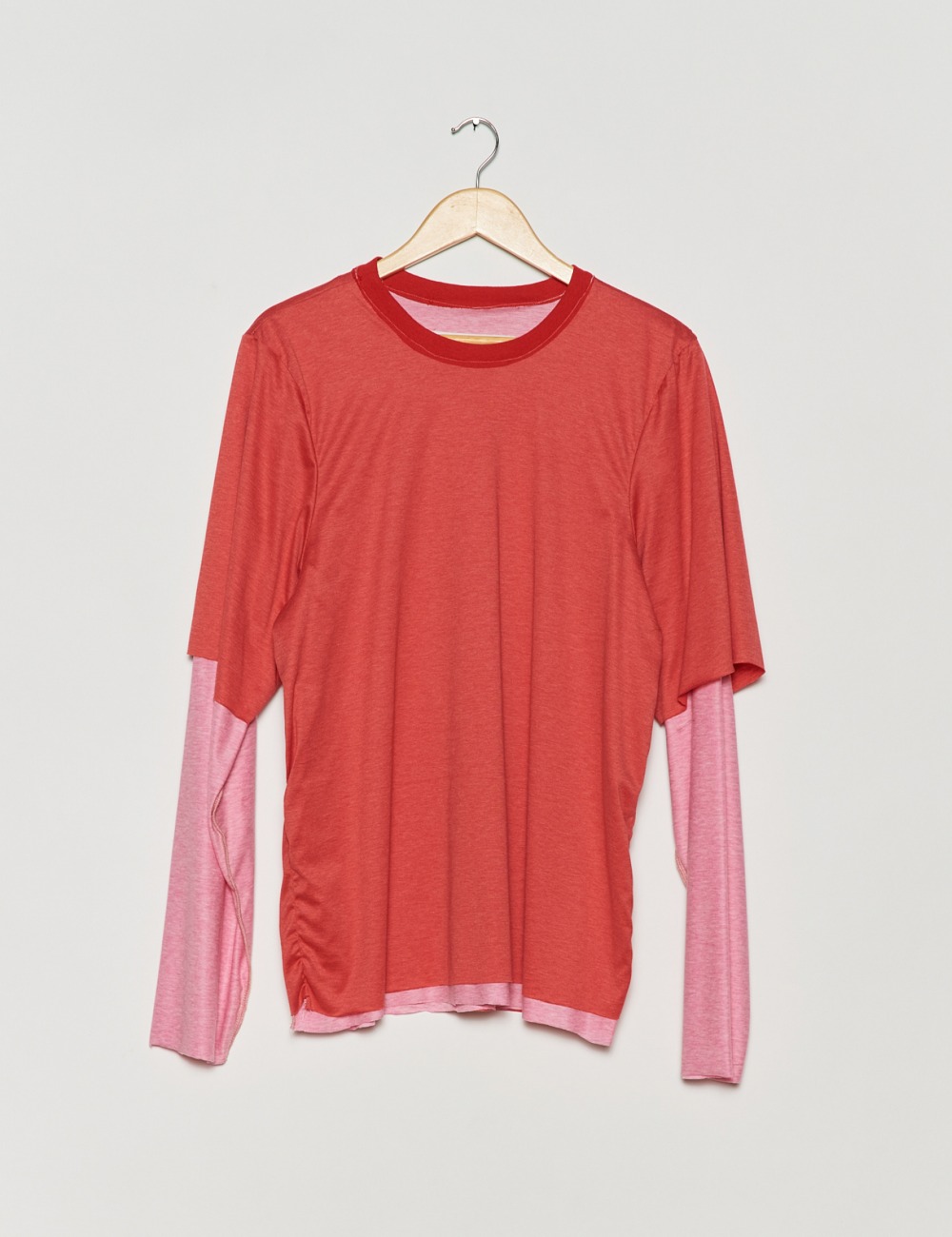 REVERSIBLE TAILORED TEE_PINK RED