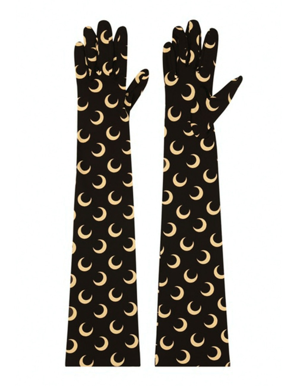 REGENERATED ALL OVER MOON GLOVES_BLACK