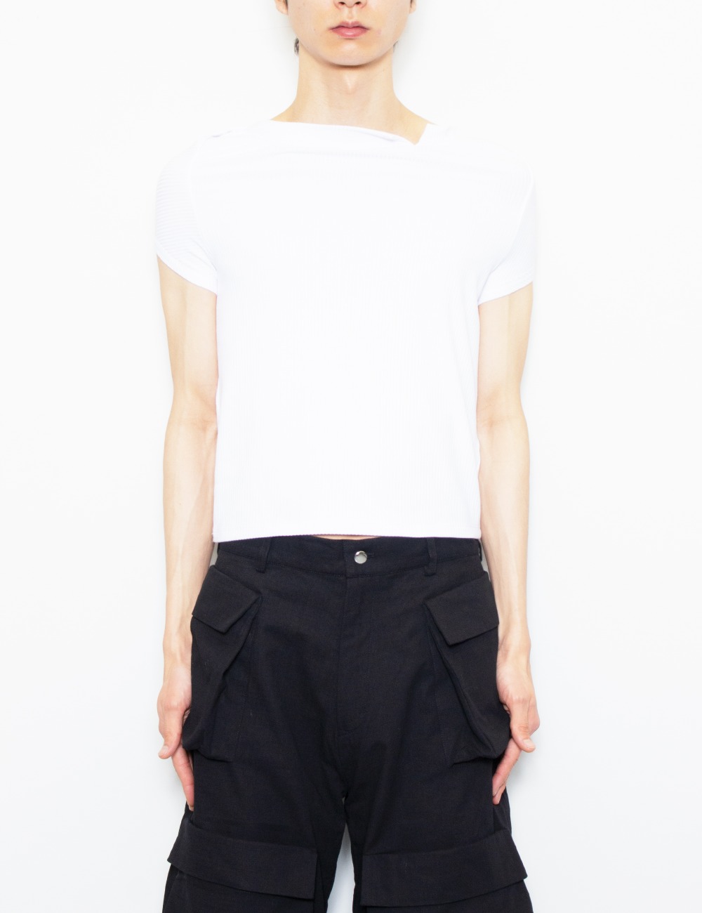 PULLED BACK TANK_WHITE